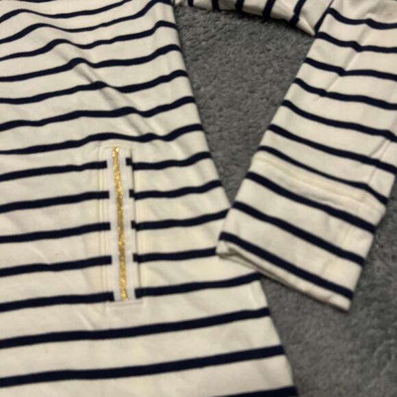 Lily Pulitzer Shirt Womens XS Bennett Zip Up Nautical Striped Sweatshirt - Picture 2 of 7